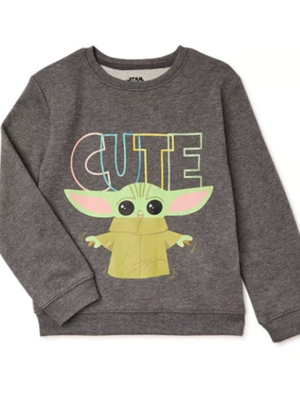 Star Wars Girls Yoda Sweatshirt, Sizes Med, Large, XL - New with Tags